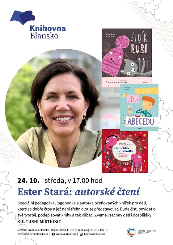 foto k akci: Ester Stará: autorské čtení