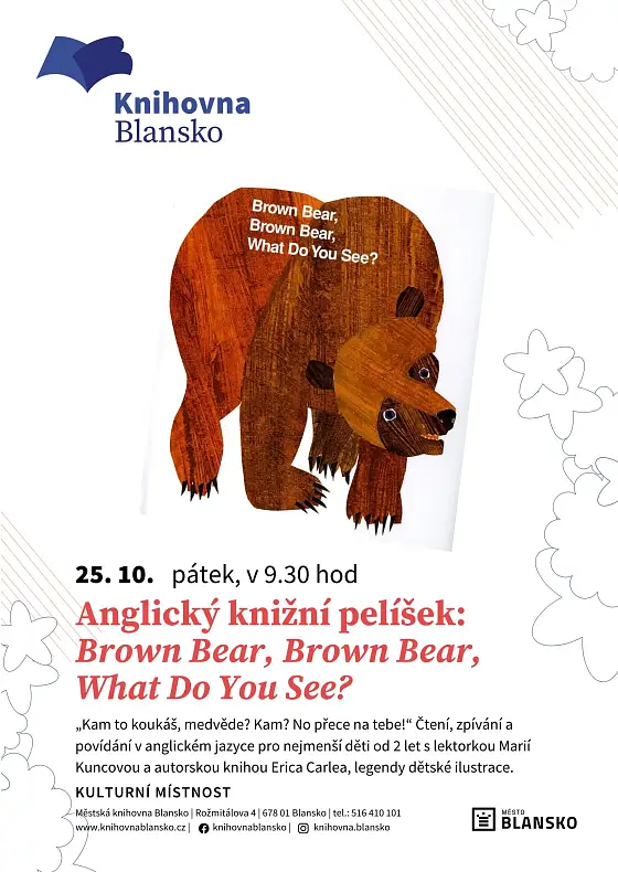 foto k akci: Anglický knižní pelíšek: Brown Bear, Brown Bear, What Do You See?