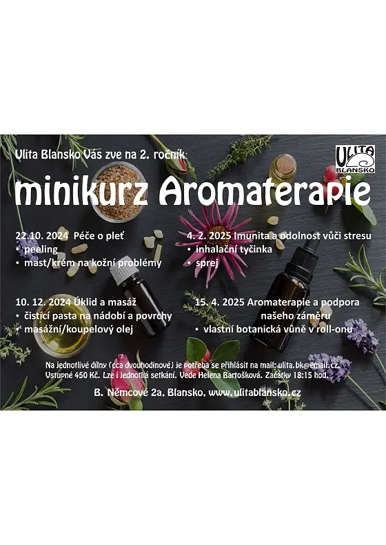 foto k akci: Minikurz aromaterapie – Cyklus workshopů