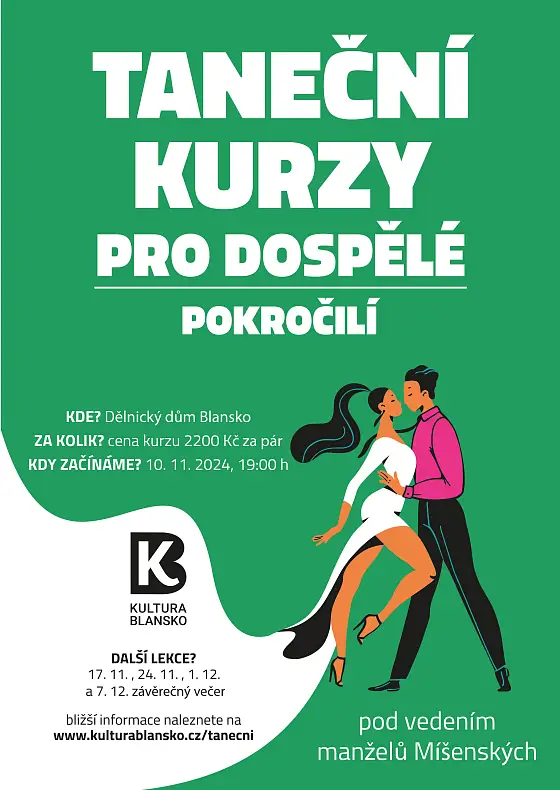 foto k akci: TANEČNÍ KURZY PRO DOSPĚLÉ – POKROČILÍ