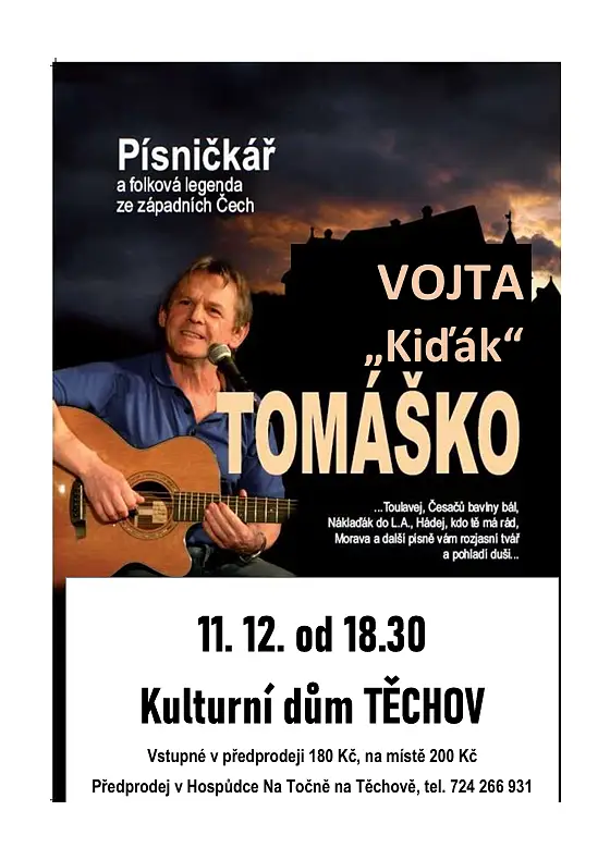 foto k akci: Vojta Kiďák Tomáško – folkový recitál