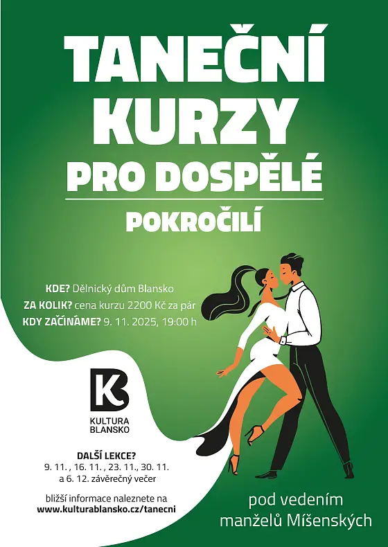 foto k akci: TANEČNÍ KURZY PRO DOSPĚLÉ – POKROČILÍ